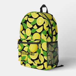 Lemon Pattern Printed Backpack