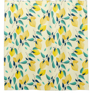 Lemon Pattern Shower Curtain