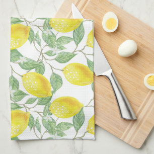 Lemon Pattern   Tea Towel