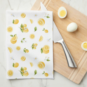 Lemon Pattern Tea Towel