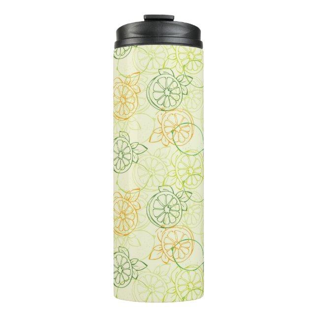 Lemon Pattern Thermal Tumbler (Front)