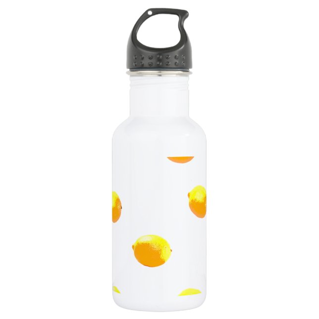 lemon pattern version 1 532 ml water bottle (Front)