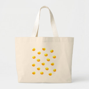 lemon pattern version 1 large tote bag