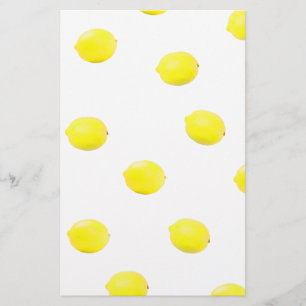 lemon pattern version 2 stationery