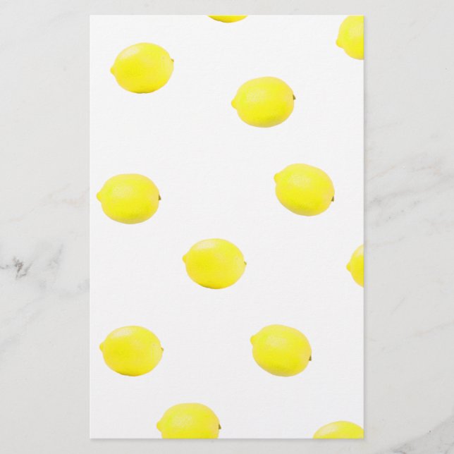 lemon pattern version 2 stationery (Front)
