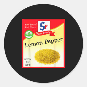 Lemon Pepper Condiment Costume Holiday Sce Costume Classic Round Sticker