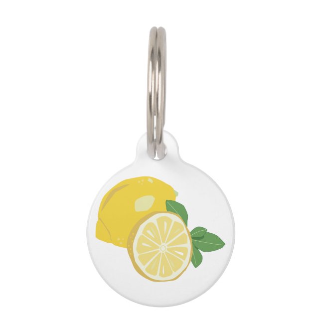 Lemon Pet Tag (Front)