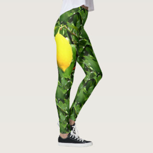 Lemon, photo from nature and the garden leggings