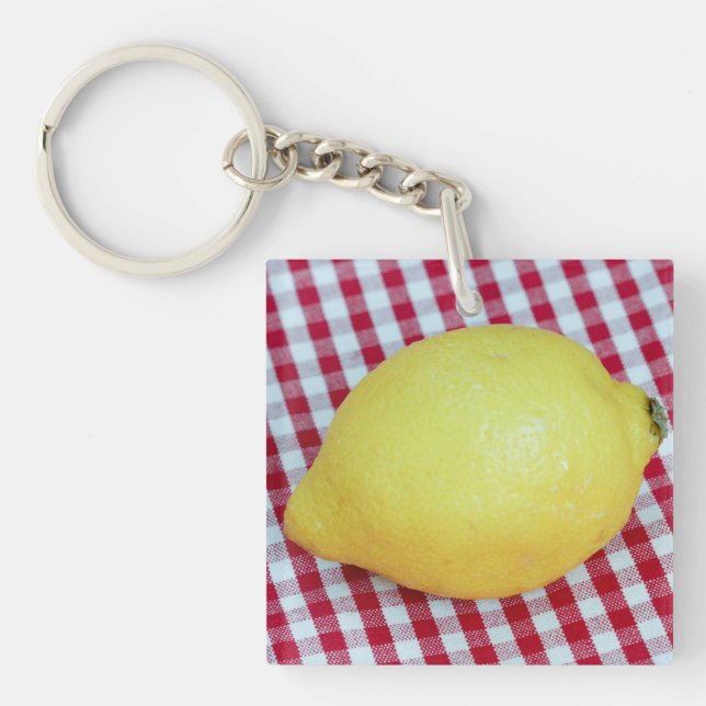 Lemon Picnic Key Ring (Front)