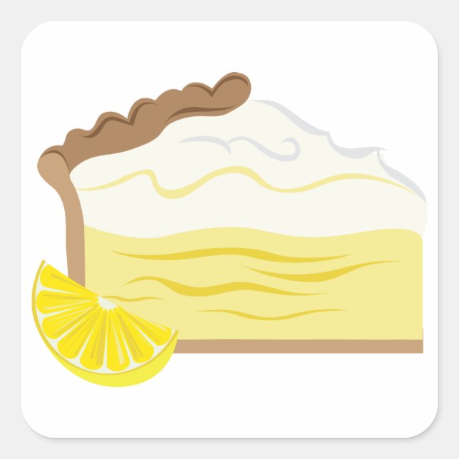 Lemon Pie Square Sticker (Front)