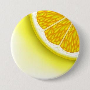 Lemon Pieces 7.5 Cm Round Badge
