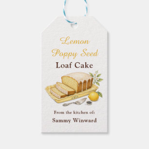 Lemon Poppy Seed Loaf Cake Gift Tags