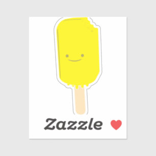Lemon Popsicle Cartoon Drawing