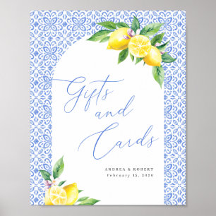 Lemon Positano Gifts and Cards Wedding Sign