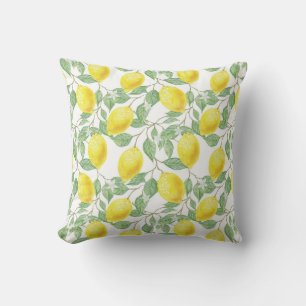 Lemon Print Cushion