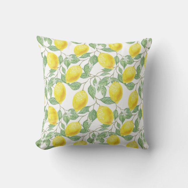 Lemon Print Cushion (Front)
