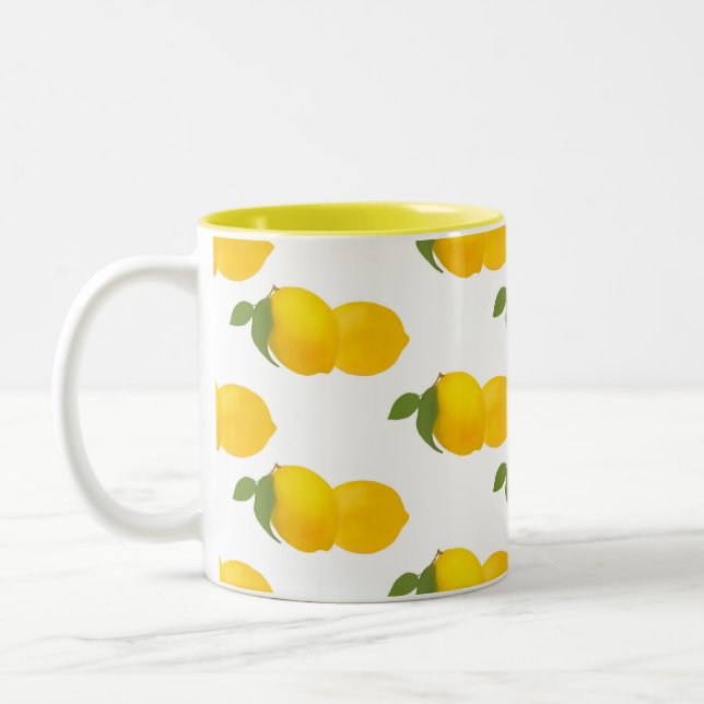 Lemon Print Mug (Left)