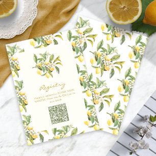 Lemon QR Code Cards