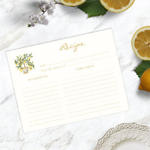 Lemon Recipe Card
