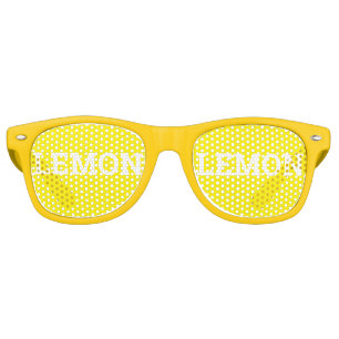 LEMON retro Shades / Fun Party Sunglasses