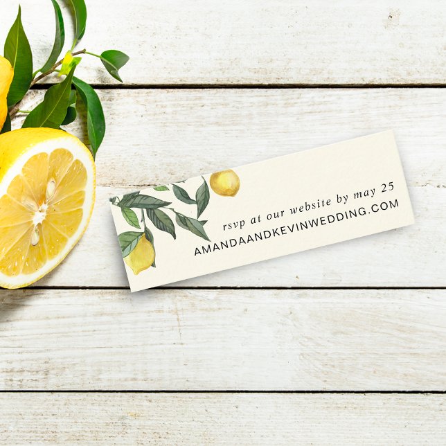 Lemon RSVP Wedding Website | Mini Cards (Creator Uploaded)