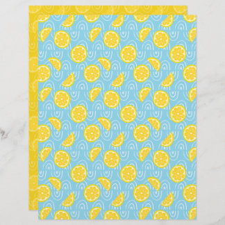 Lemon Scrapbook Paper