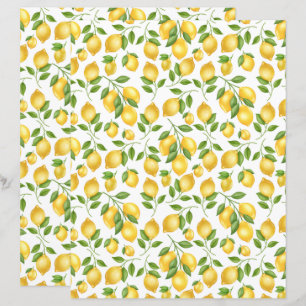 Lemon Scrapbook Paper