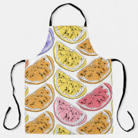 Lemon seamless pattern. summer background with cit