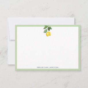 Lemon Season Lemon Tree Card