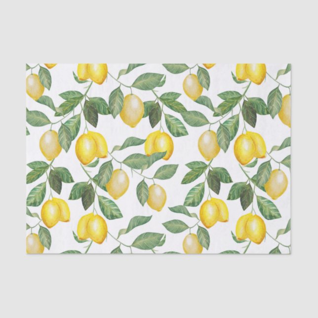 Lemon Season | Patterned Tissue Paper (Front)