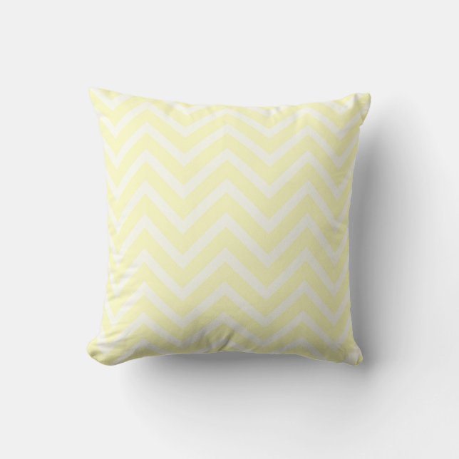 Lemon Sepia Chevron Cushion (Front)