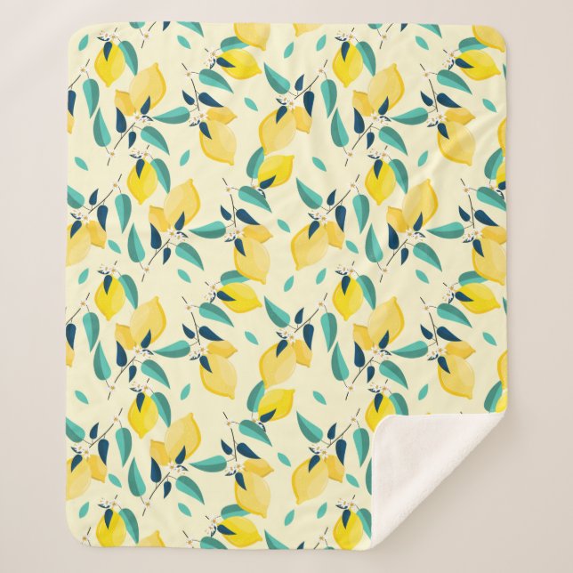 Lemon Sherpa Blanket (Front)