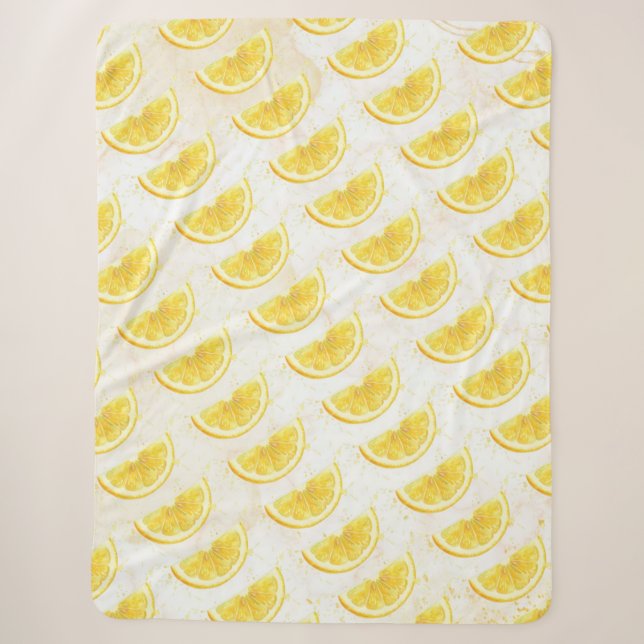 Lemon Sherpa Blanket (Front)