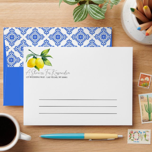 Lemon Shower Envelope (Desk)