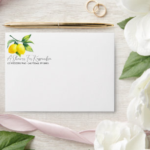 Lemon Shower Envelope