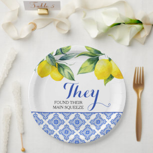 Lemon Shower Paper Plate