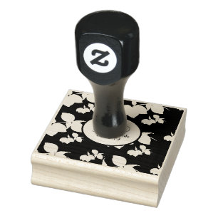 Lemon Silohuette Save the Date Wedding Initial Rubber Stamp