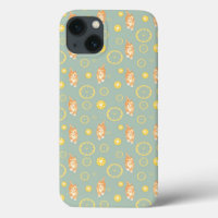 lemon slice and cat pattern