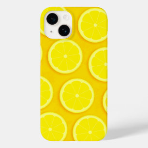 Lemon slice bright yellow graphic Case-Mate iPhone 14 case