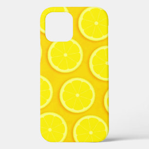 Lemon slice bright yellow graphic iphone iPhone 12 case