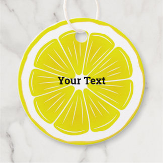 Lemon Slice Design Favour Card Favour Tags