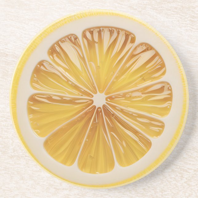 Lemon Slice Fruit Juicy Coaster (Front)