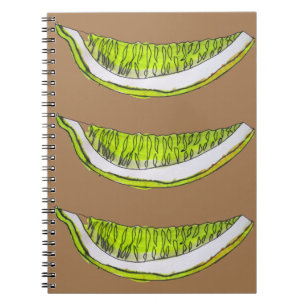 Lemon Slice fruit watercolour illustration Notebook