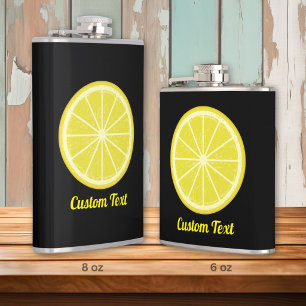 Lemon Slice Hip Flask