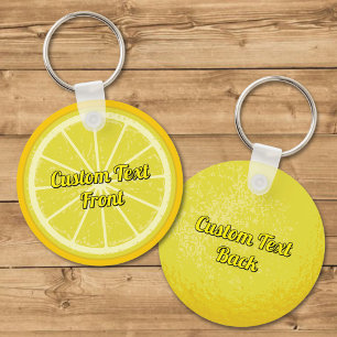 Lemon Slice Keychain