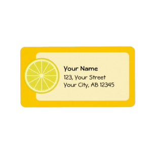 Lemon Slice Label