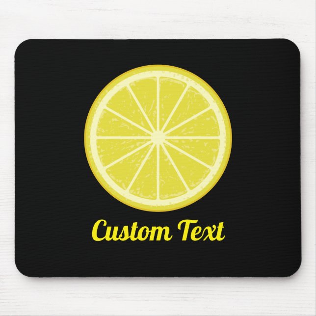 Lemon Slice Mouse Pad (Front)