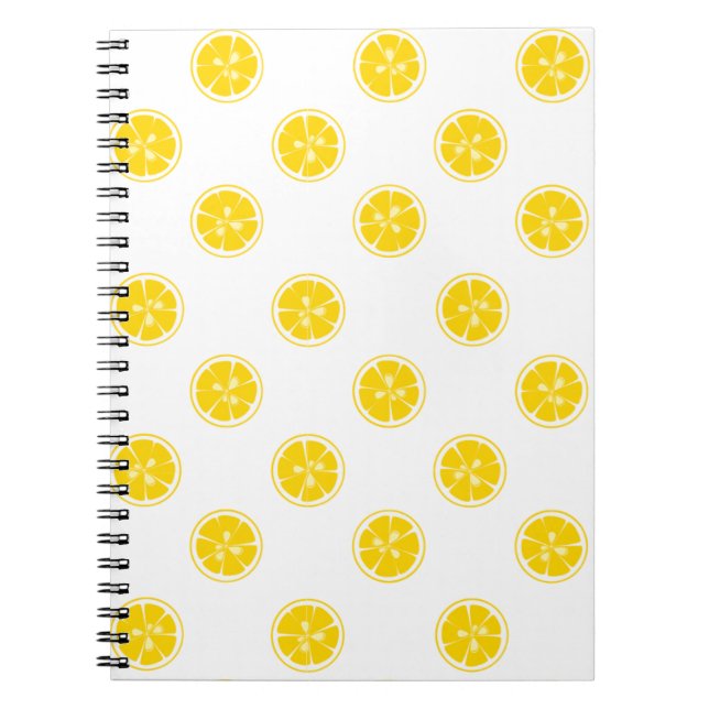 Lemon Slice Pattern Notebook (Front)