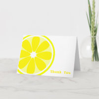 Lemon Slice Thank You Card