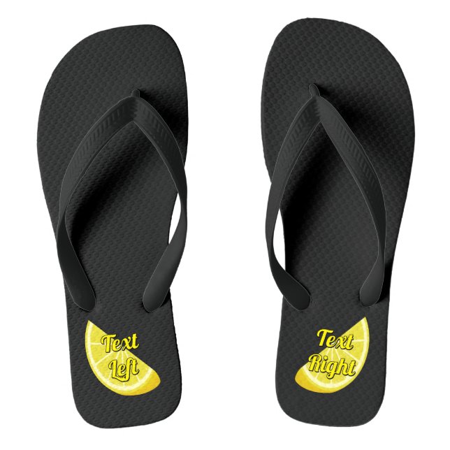 Lemon Slice Thongs (Footbed)